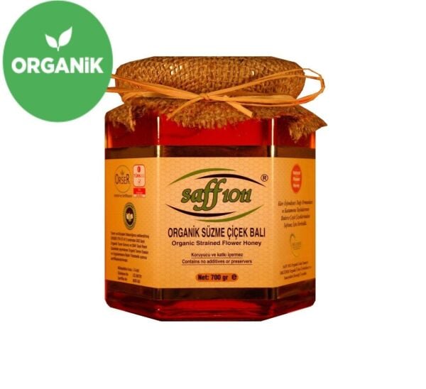 Organik Süzme Çiçek Balı 700 Gr